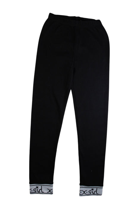 A Black Leggings from X-girl in size 11Y for girl. (Front View)