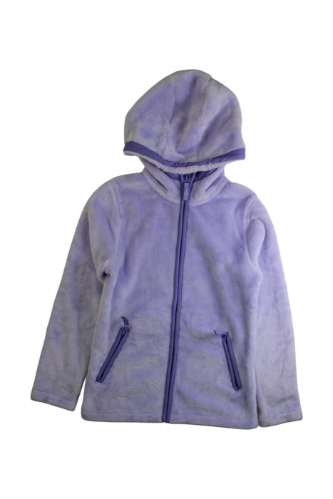 A Purple Puffer/Quilted Jackets from Lands' End in size 7Y for girl. (Front View)
