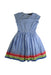 A Multicolour Short Sleeve Dresses from Lands' End in size 8Y for girl. (Front View)