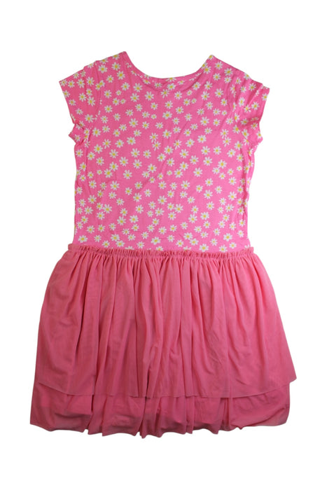 A Pink Sleeveless Dresses from Hanna Andersson in size 10Y for girl. (Back View)