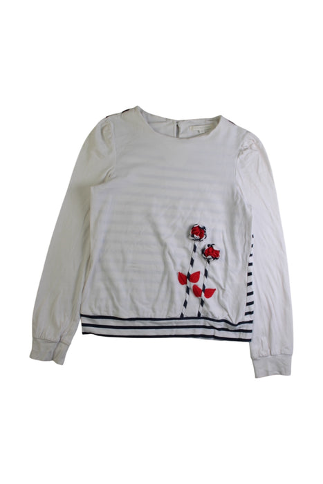 A White Long Sleeve Tops from Nicholas & Bears in size 10Y for girl. (Front View)