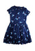 A Navy Short Sleeve Dresses from Lands' End in size 8Y for girl. (Front View)