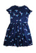 A Navy Short Sleeve Dresses from Lands' End in size 8Y for girl. (Back View)