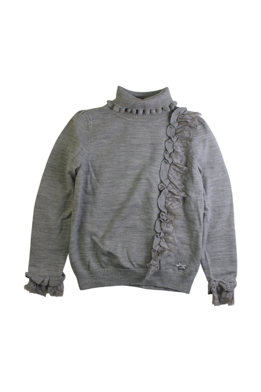 A Grey Long Sleeve Tops from Nicholas & Bears in size 8Y for girl. (Front View)