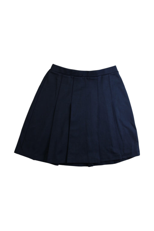 A Navy Mid Skirts from Lands' End in size 8Y for girl. (Front View)