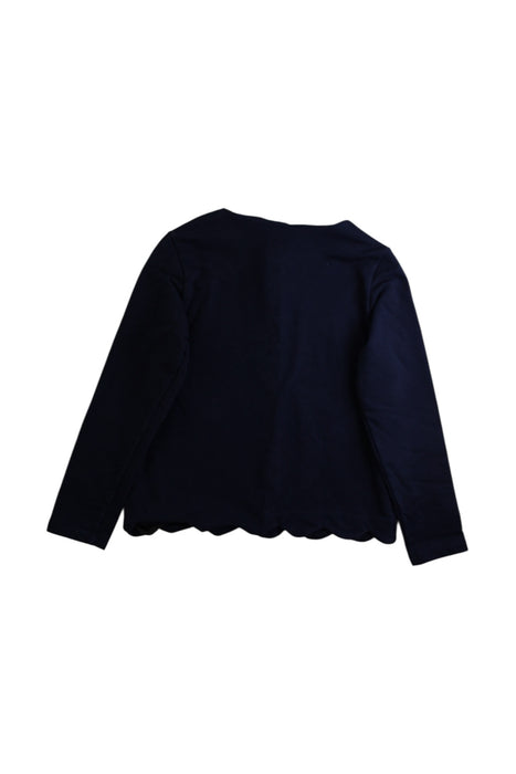 A Navy Cardigans from Petit Bateau in size 8Y for girl. (Back View)