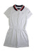 A White Short Sleeve Dresses from Tommy Hilfiger in size 6T for girl. (Front View)