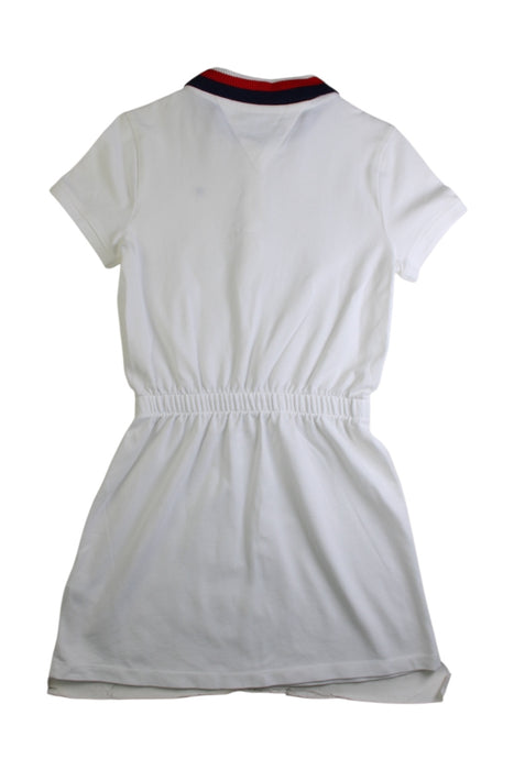 A White Short Sleeve Dresses from Tommy Hilfiger in size 6T for girl. (Back View)