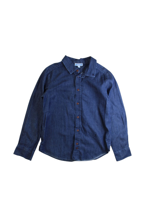 A Navy Long Sleeve Shirts from Jacadi in size 8Y for girl. (Front View)