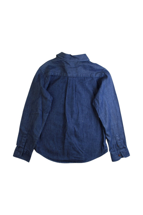 A Navy Long Sleeve Shirts from Jacadi in size 8Y for girl. (Back View)