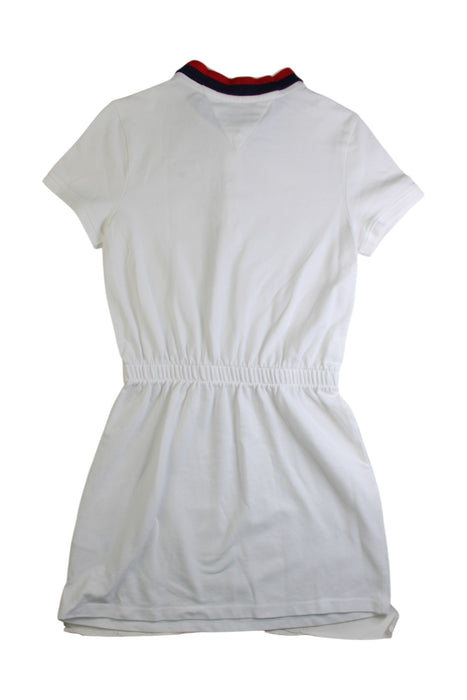 A White Short Sleeve Dresses from Tommy Hilfiger in size 8Y for girl. (Back View)