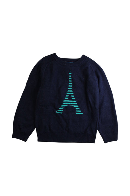 A Navy Knit Sweaters from Jacadi in size 4T for boy. (Front View)