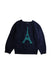 A Navy Knit Sweaters from Jacadi in size 4T for boy. (Front View)