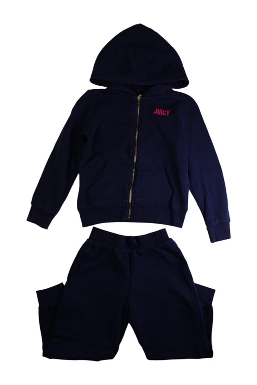 A Navy Pants Sets from Juicy Couture in size 6T for girl. (Front View)