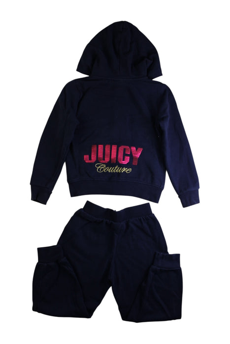 A Navy Pants Sets from Juicy Couture in size 6T for girl. (Back View)