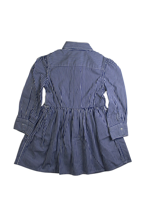 A Blue Long Sleeve Dresses from Polo Ralph Lauren in size 3T for girl. (Back View)