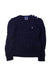 A Navy Knit Sweaters from Polo Ralph Lauren in size 6T for girl. (Front View)