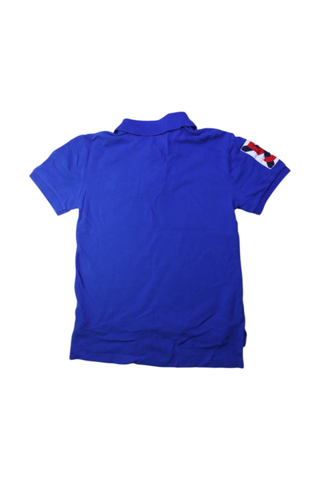 A Blue Short Sleeve Polos from Polo Ralph Lauren in size 10Y for boy. (Back View)