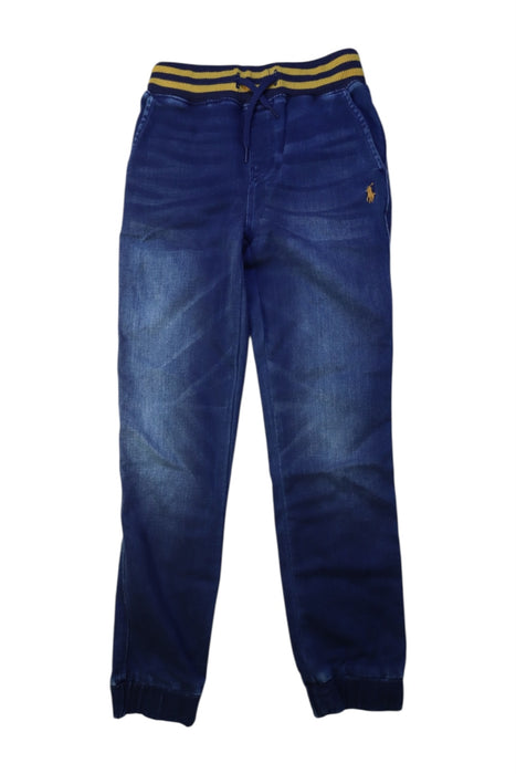 A Navy Sweatpants from Polo Ralph Lauren in size 10Y for boy. (Front View)