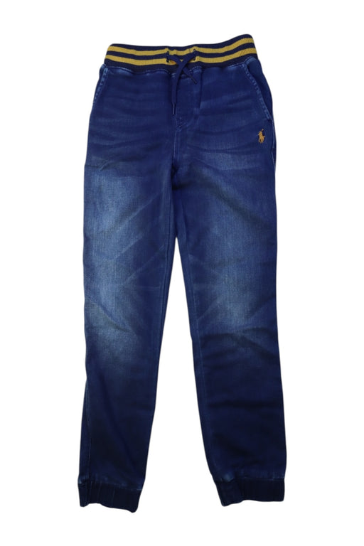 A Navy Sweatpants from Polo Ralph Lauren in size 10Y for boy. (Front View)