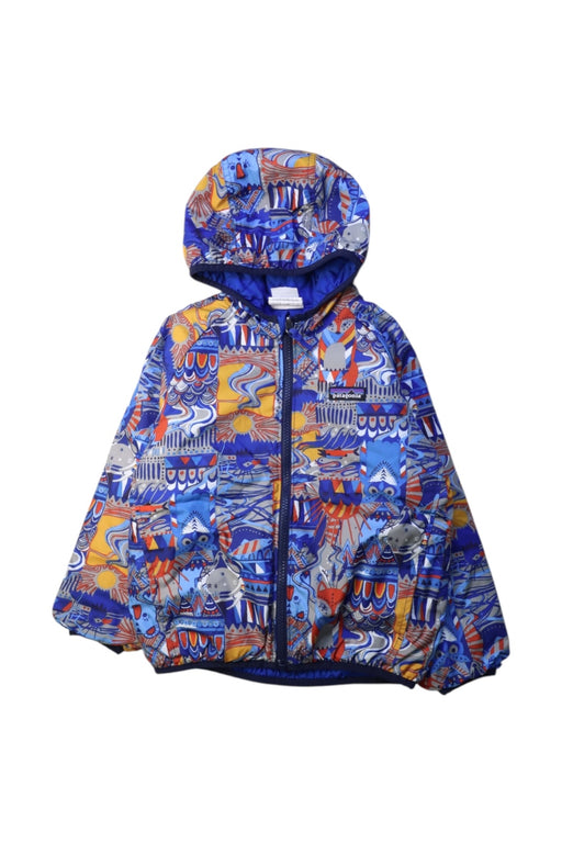 A Multicolour Rain Jackets from Patagonia in size 5T for boy. (Front View)