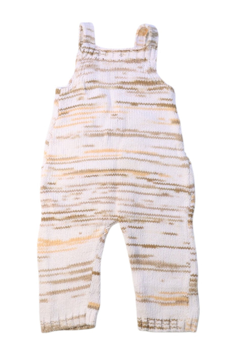 A Beige Long Overalls from Grown in size 6-12M for neutral. (Back View)