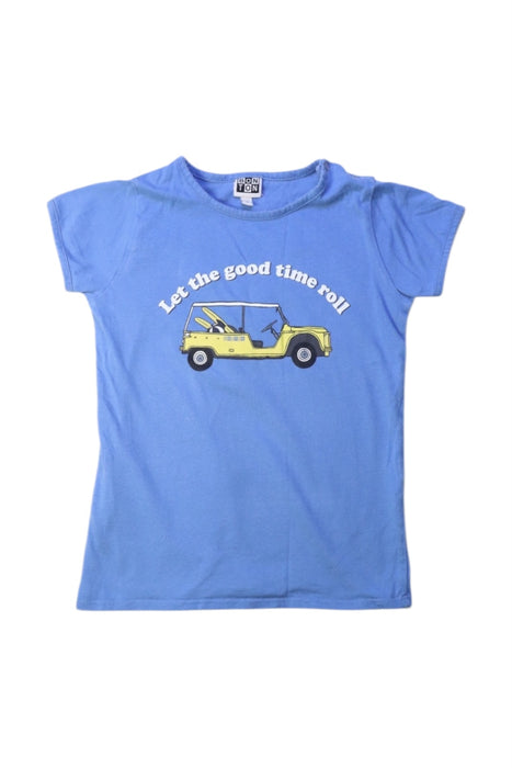 A Blue Short Sleeve T Shirts from Bonton in size 3T for boy. (Front View)