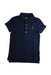 A Navy Short Sleeve Polos from Ralph Lauren in size 7Y for girl. (Front View)