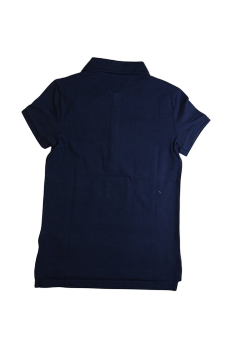 A Navy Short Sleeve Polos from Ralph Lauren in size 7Y for girl. (Back View)