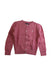 A Pink Cardigans from Polo Ralph Lauren in size 4T for girl. (Front View)