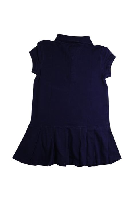 A Navy Short Sleeve Dresses from Tommy Hilfiger in size 4T for girl. (Back View)