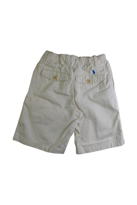 A White Shorts from Polo Ralph Lauren in size 5T for boy. (Back View)