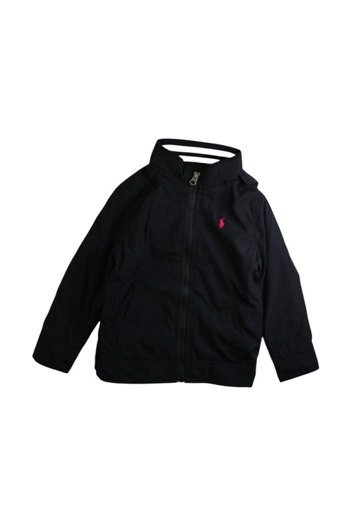 A Black Lightweight Jackets from Polo Ralph Lauren in size 4T for girl. (Front View)