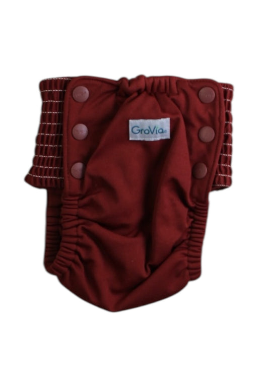 A Burgundy Cloth Diapers from GroVia in size 2T for neutral. (Front View)
