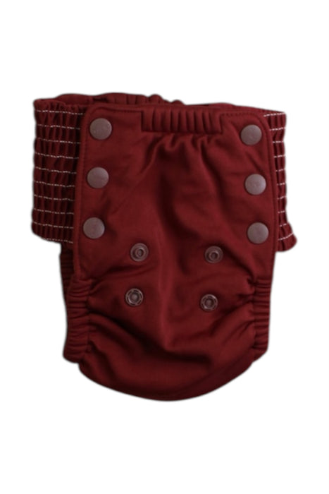 A Burgundy Cloth Diapers from GroVia in size 2T for neutral. (Back View)