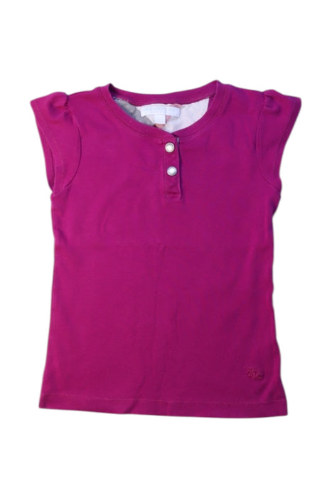 A Pink Sleeveless Tops from Burberry in size 6T for girl. (Front View)