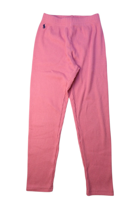A Pink Leggings from Polo Ralph Lauren in size 8Y for girl. (Front View)