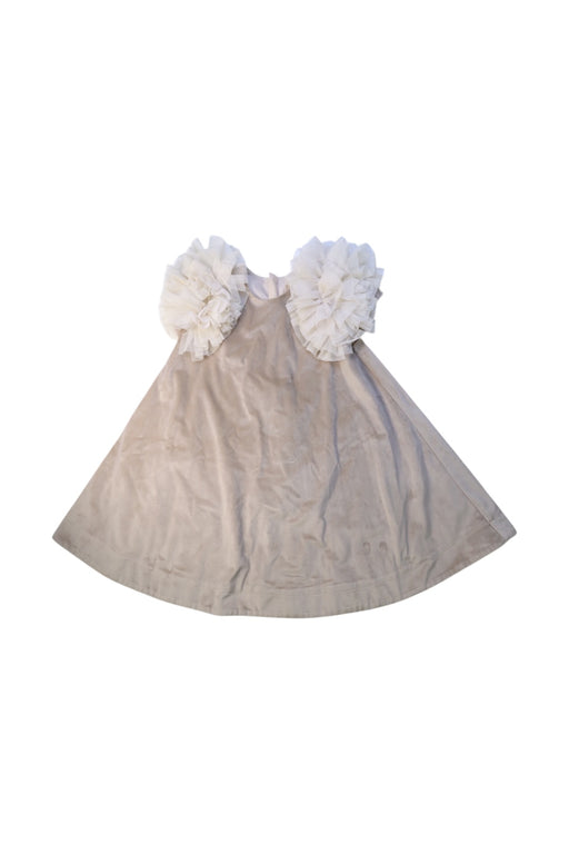 A Beige Sleeveless Dresses from Mayoral in size 7Y for girl. (Front View)