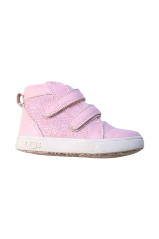 A Pink Sneakers from UGG in size 4T for girl. (Front View)