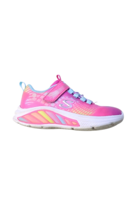 A Multicolour Sneakers from Skechers in size 4T for girl. (Front View)
