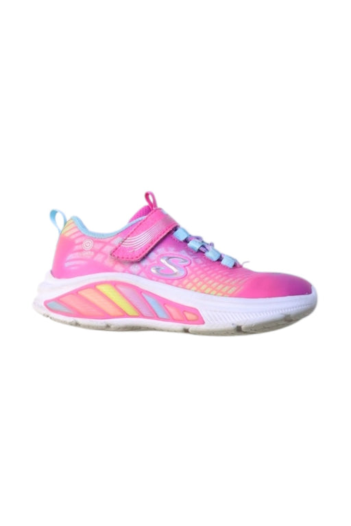 A Multicolour Sneakers from Skechers in size 4T for girl. (Front View)