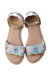 A Multicolour Sandals from Monsoon in size 7Y for girl. (Back View)