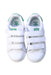A White Sneakers from Adidas in size 4T for neutral. (Back View)