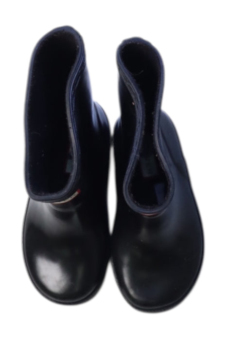 A Black Rain Boots from Hunter in size 18-24M for neutral. (Back View)
