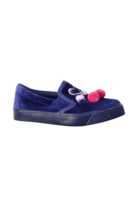 A Blue Slip Ons from Sophia Webster in size 3T for girl. (Front View)
