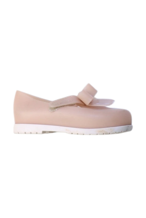 A Pink Flats from Mini Melissa in size 3T for girl. (Front View)