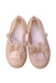 A Pink Flats from Mini Melissa in size 3T for girl. (Back View)