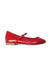 A Red Flats from Dolce & Gabbana in size 4T for girl. (Front View)