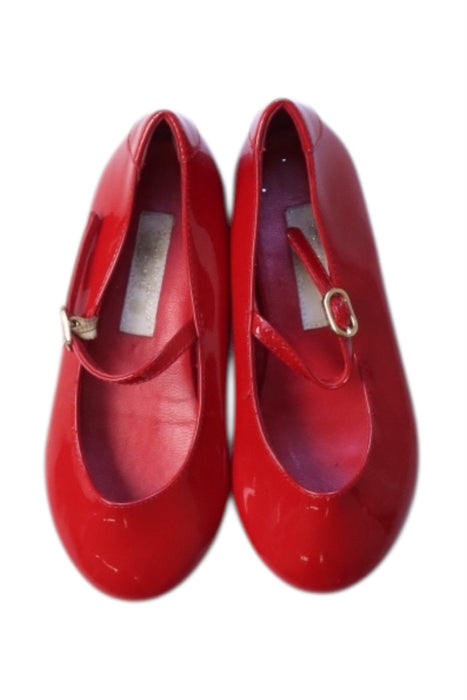 A Red Flats from Dolce & Gabbana in size 4T for girl. (Back View)
