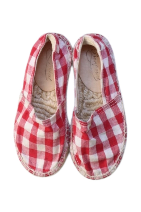 A Red Espadrilles from Bonpoint in size 4T for girl. (Back View)